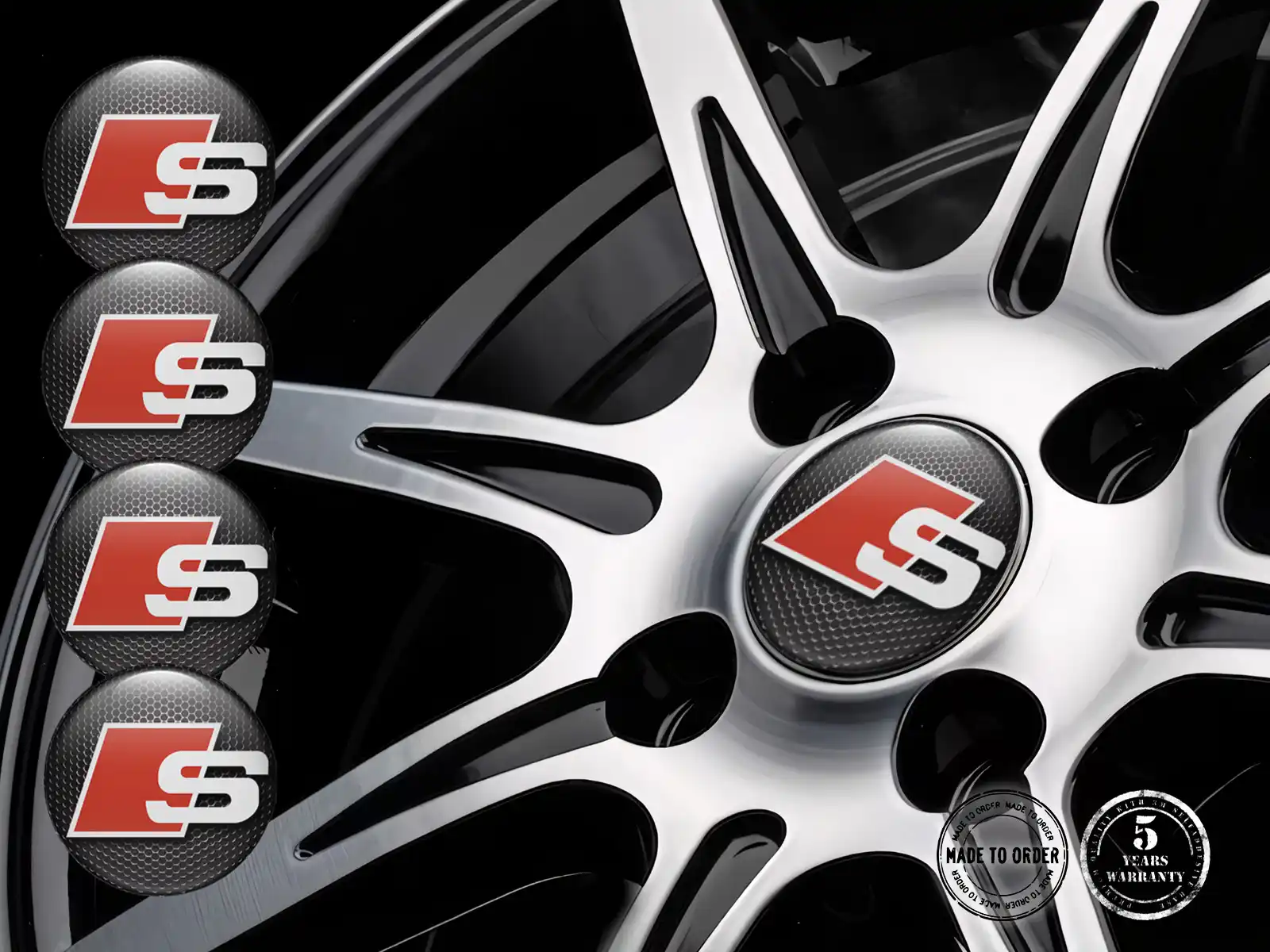 Pegatina en Aros Logo Racing Tuning Cúpula